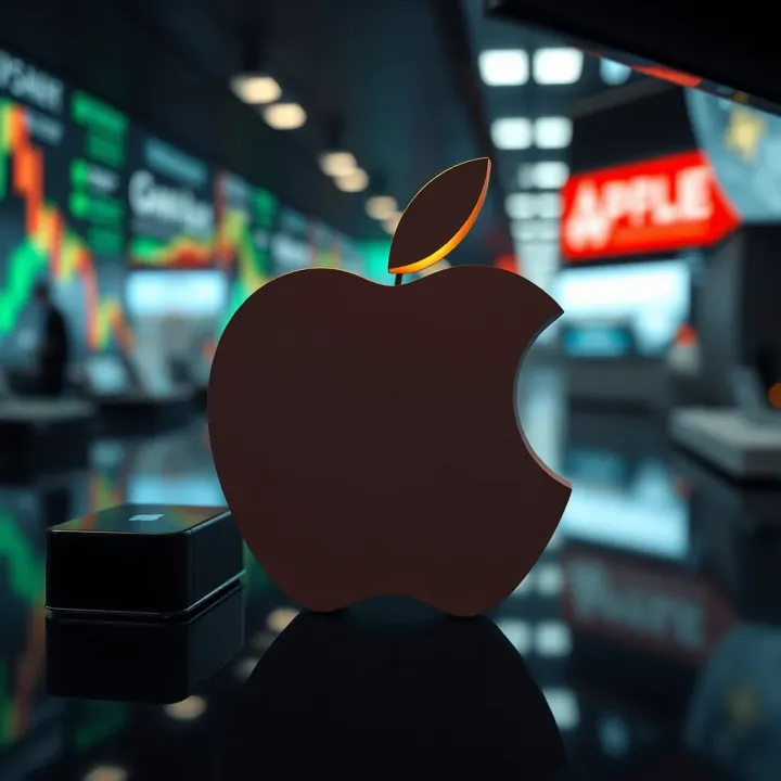 Apple's Market Influence in Global and South African Economies Visual representation of Apple's influence in global and South African economies