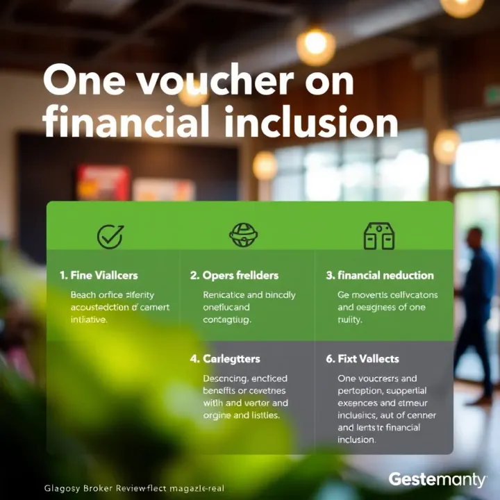 Benefits and Impact of One Voucher on Financial Inclusion Graphic showing the benefits and impact of the one voucher initiative on financial inclusion