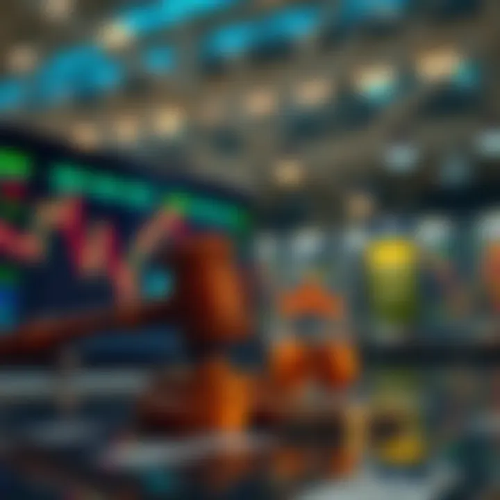 Conceptual image depicting South African financial market regulations with a focus on broker compliance