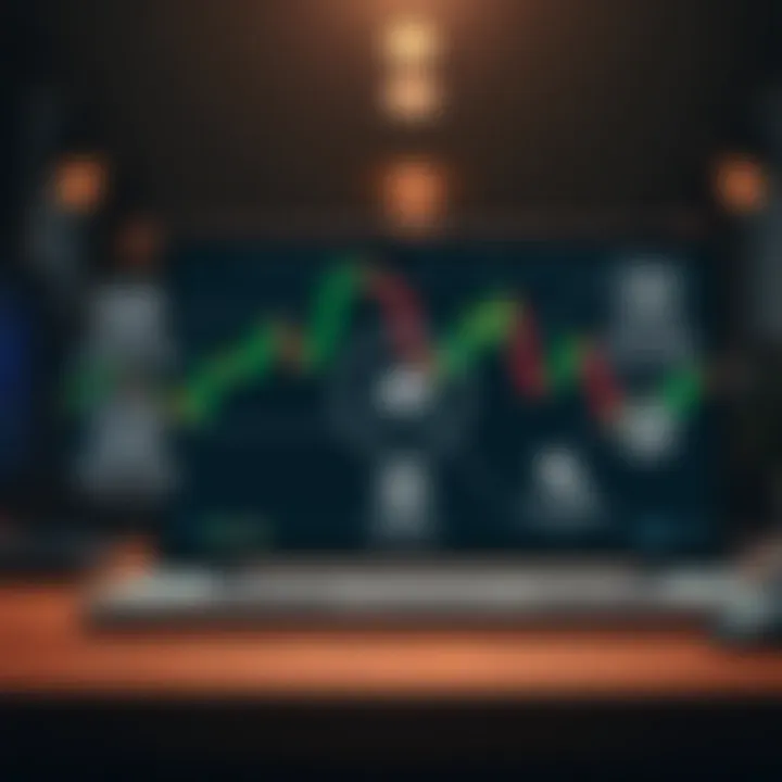 Diagram highlighting essential laptop features like processor, memory, and connectivity for trading