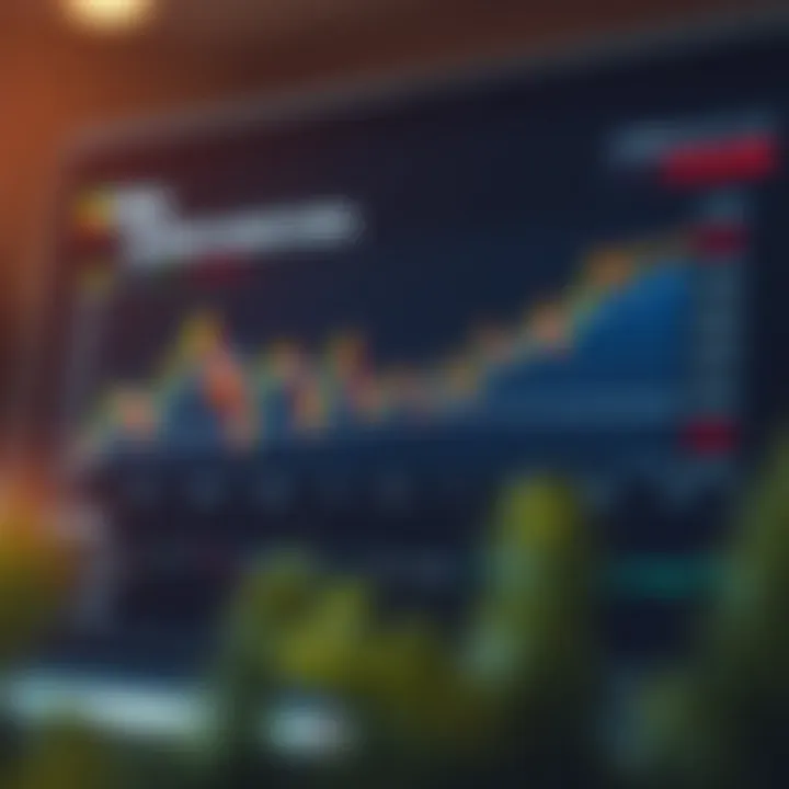Graph comparing synthetic indices with traditional financial indices showing performance and volatility