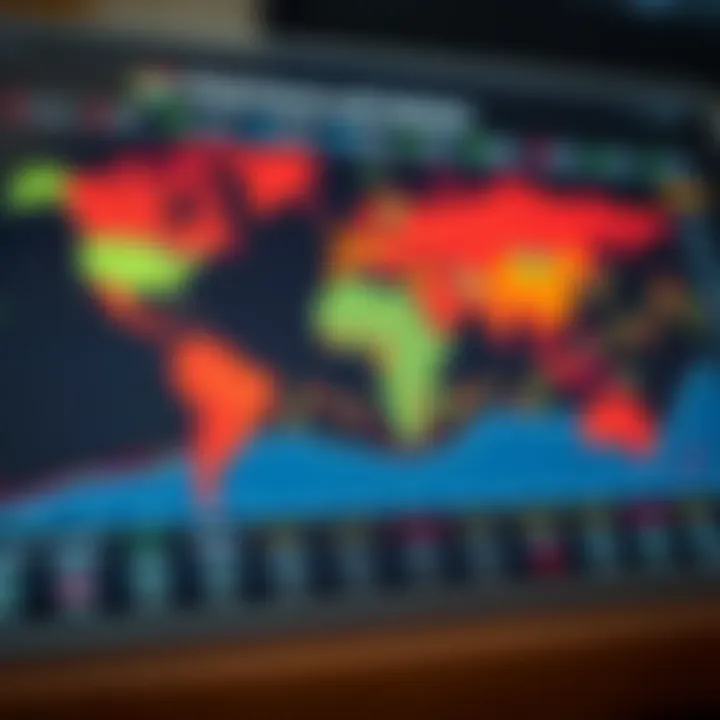 Comparison chart of major global and South African stock indices