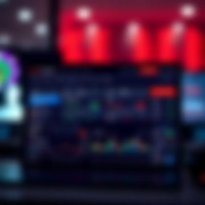 Dashboard screenshot showing account types and trading features on Scope Markets