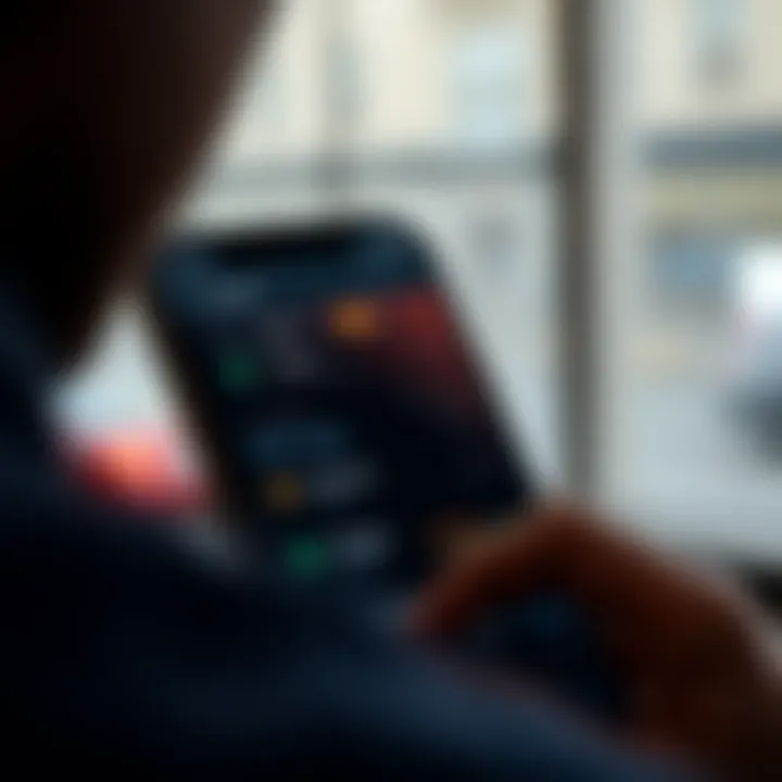 Deriv app interface displaying trading options for forex, commodities, and cryptocurrencies on a mobile device