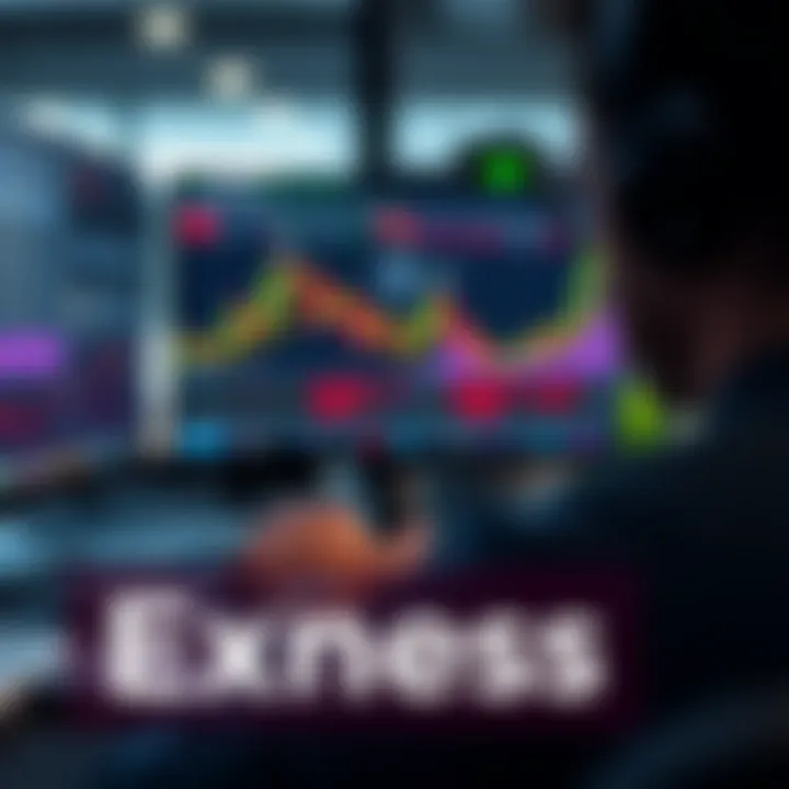 South African trader using a laptop to navigate an online trading platform dashboard