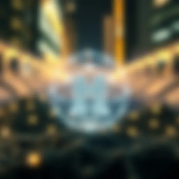 Conceptual graphic illustrating Hedera Hashgraph network and its impact on Hbar's future value