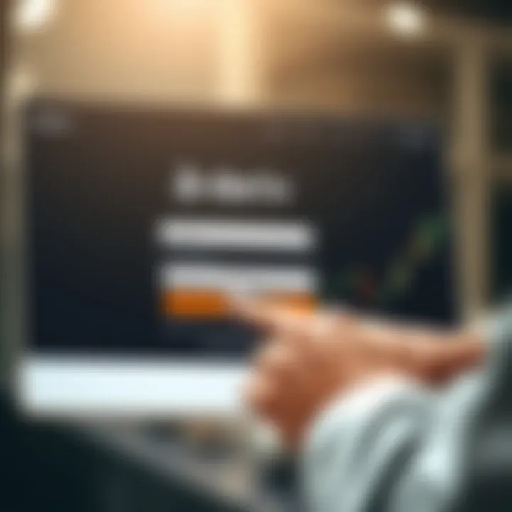 User entering login credentials on a secure Deriv platform interface