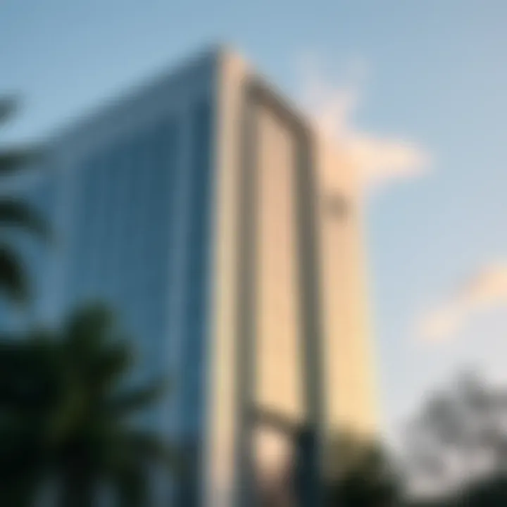 Modern office building representing business success and financial growth