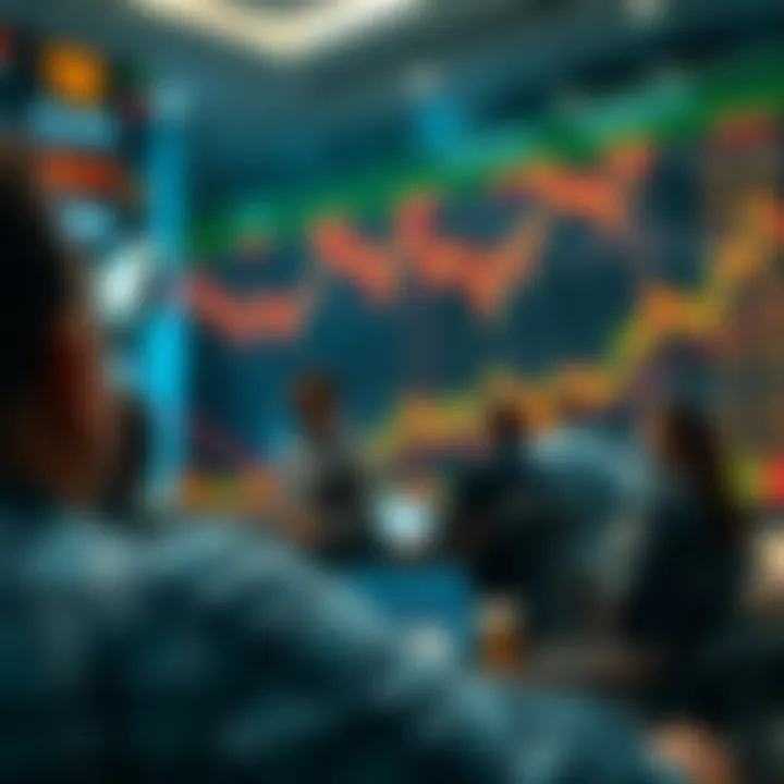 Illustration highlighting key forex market participants and the flow of currency trading activity
