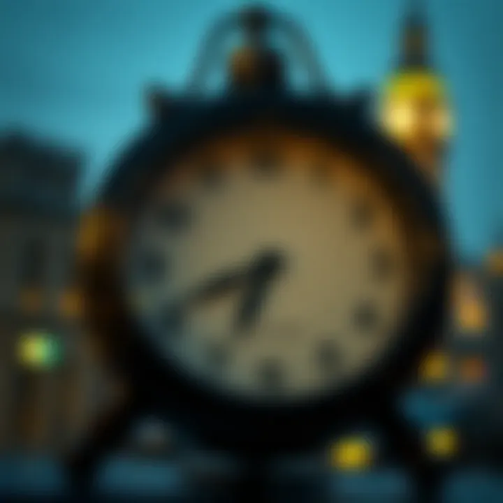 Forex trading clock showing the London session time in relation to South African Standard Time