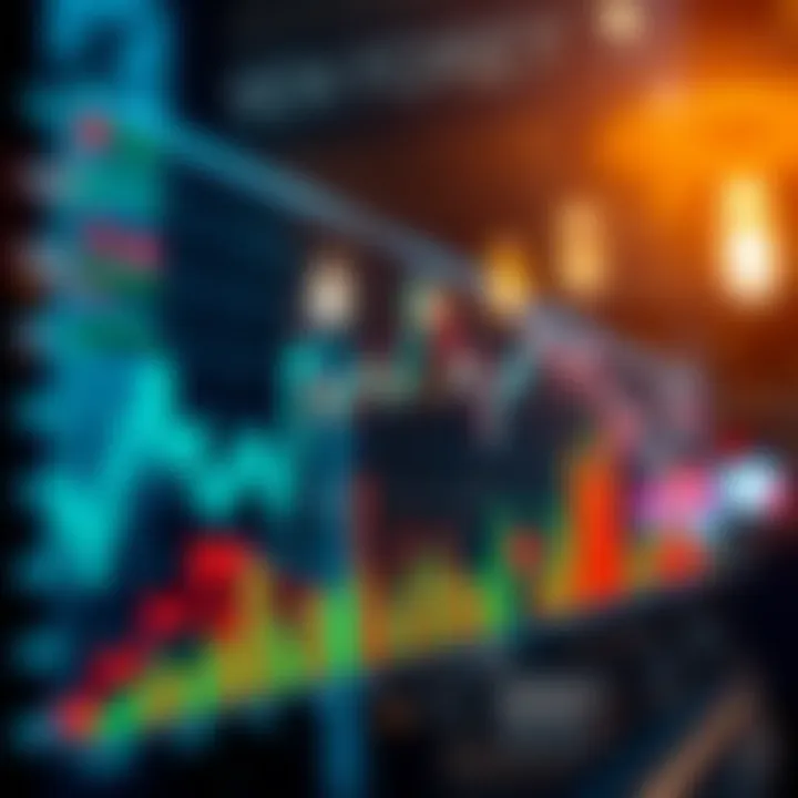 Graph showing increased market volatility and trading volume during New York forex session