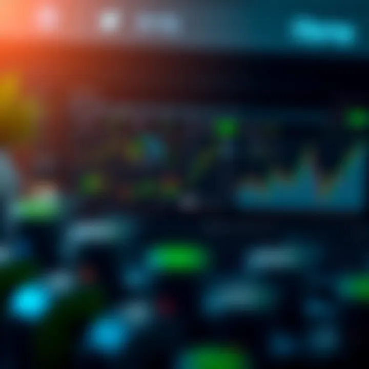 Dashboard interface of Olymp Trade showing trading charts and market analysis tools