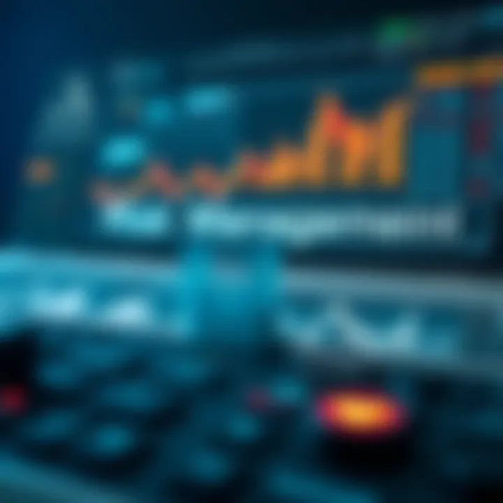 Conceptual illustration of risk management and trading psychology tools