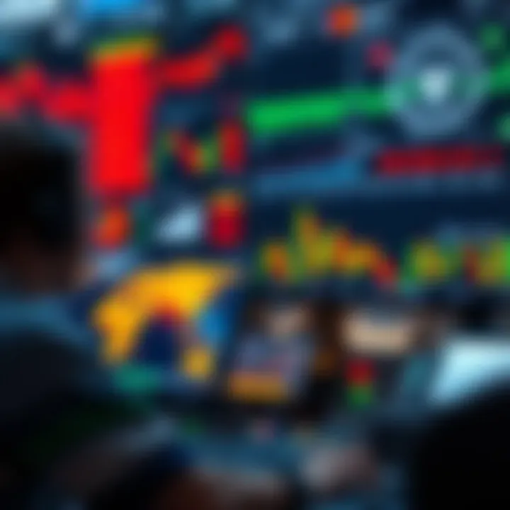 Technological Solutions Empowering Retail Traders Conceptual graphic showcasing technological tools and platforms used by South African investors for trading