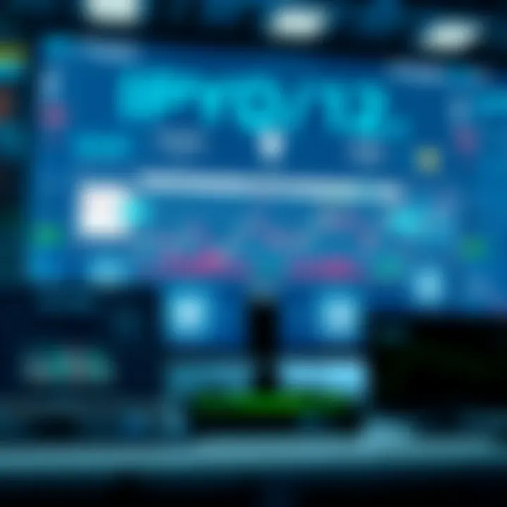 Diagram illustrating automated trading system analyzing financial market data