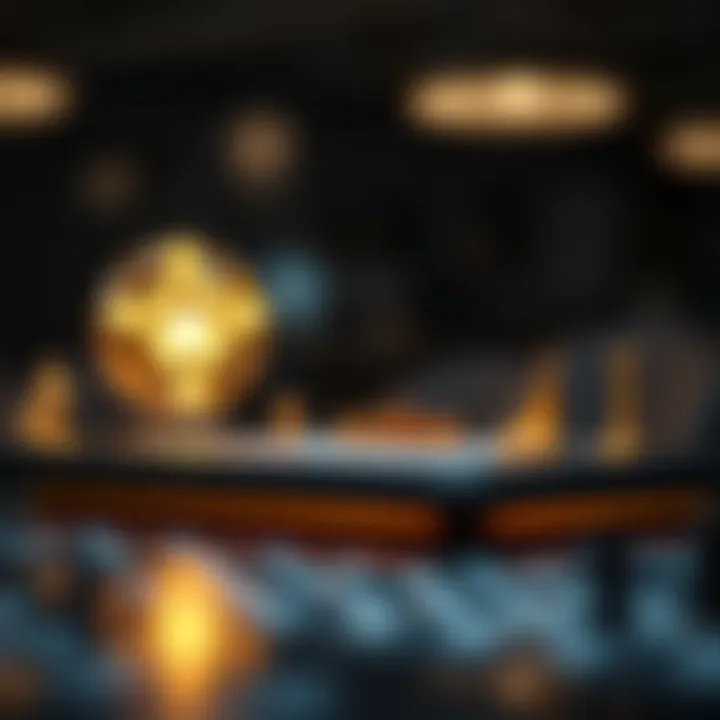 Illustration of blockchain technology elements representing Solana's network advancements