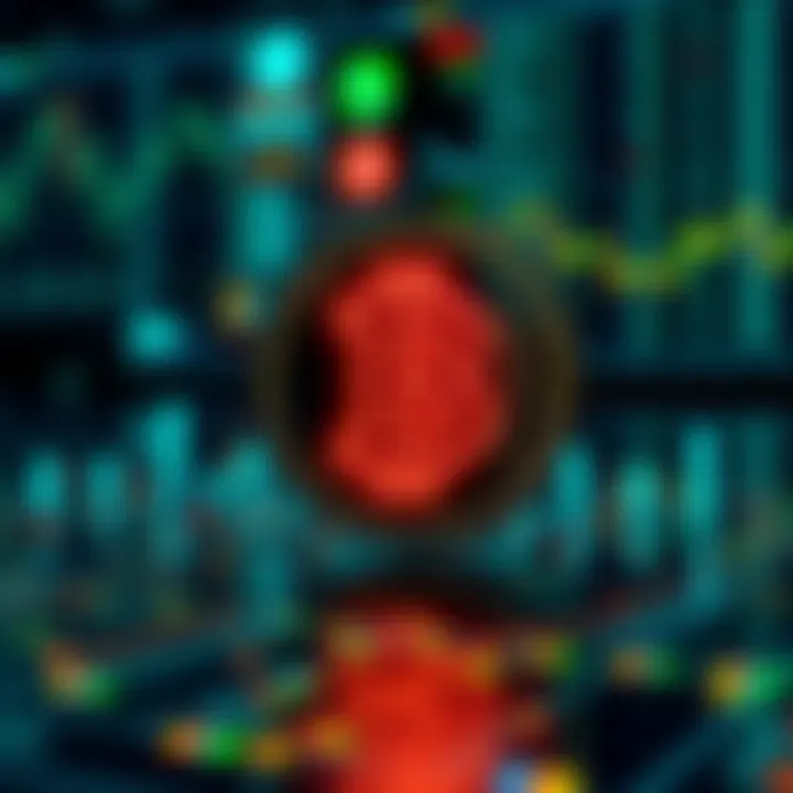 Visual representation of blockchain technology and economic indicators affecting Solana's market value