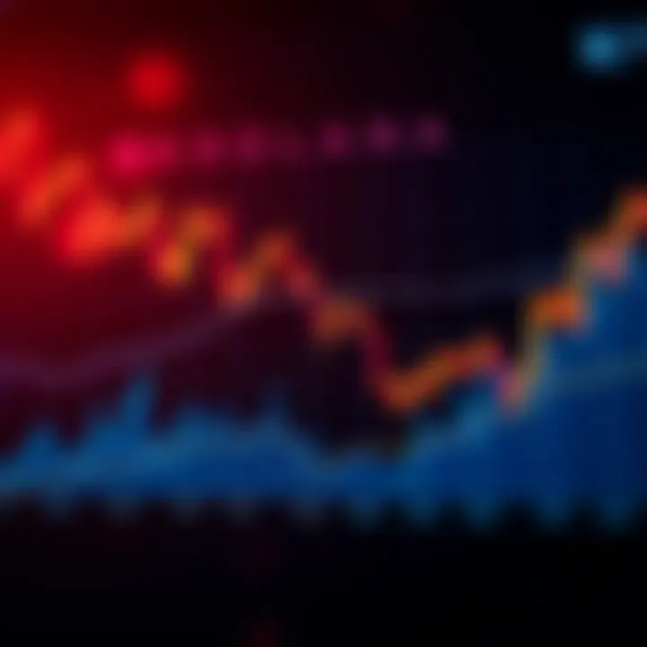 Graph showing recent fluctuations in Solana cryptocurrency price with market trend lines