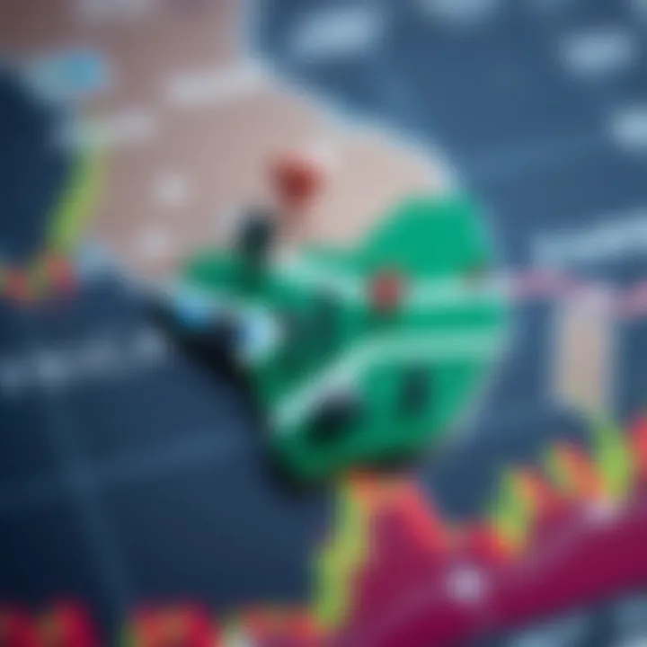 Forex Trading Insights for South African Traders Map highlighting South Africa with forex trading icons symbolizing the local market engagement and trading strategies