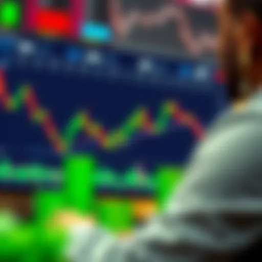 Illustration of financial market charts showing options trading trends and analysis