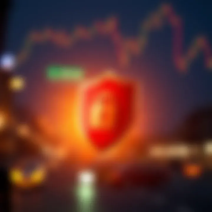 Illustration of security shield symbolizing safe online trading on Deriv.app