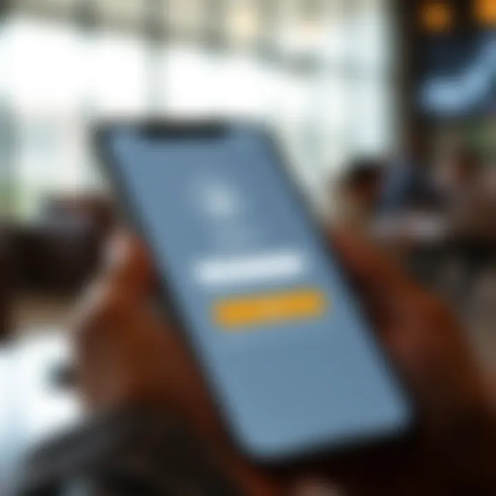 Mobile device displaying Deriv app login interface with security features