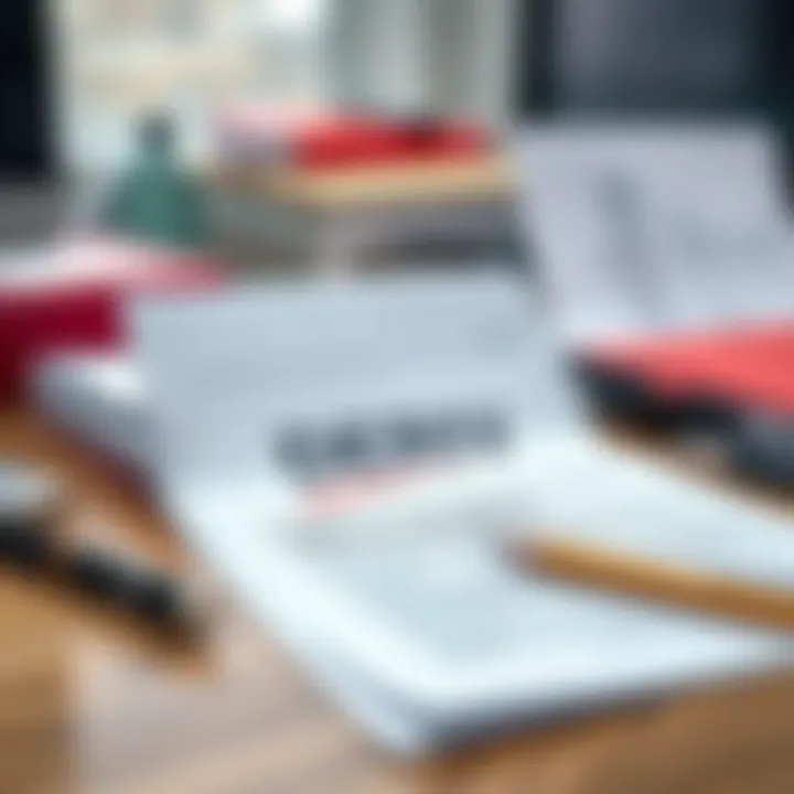 Documents required for DERIV registration in South Africa displayed on a desk