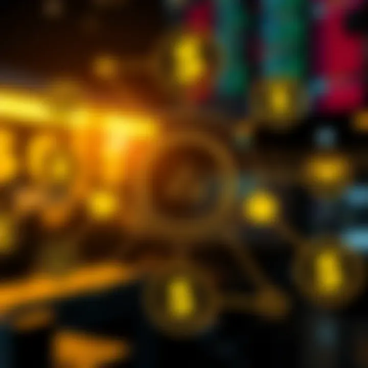 Automated Currency Conversion System for Efficient Dollar Exchange Conceptual illustration of automated currency conversion with interconnected financial icons