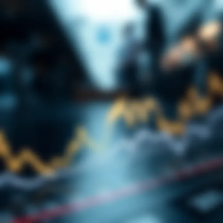 Graph showing Ethereum price fluctuations influenced by various market factors