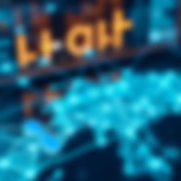 Digital representation of Ripple network connecting multiple financial institutions globally