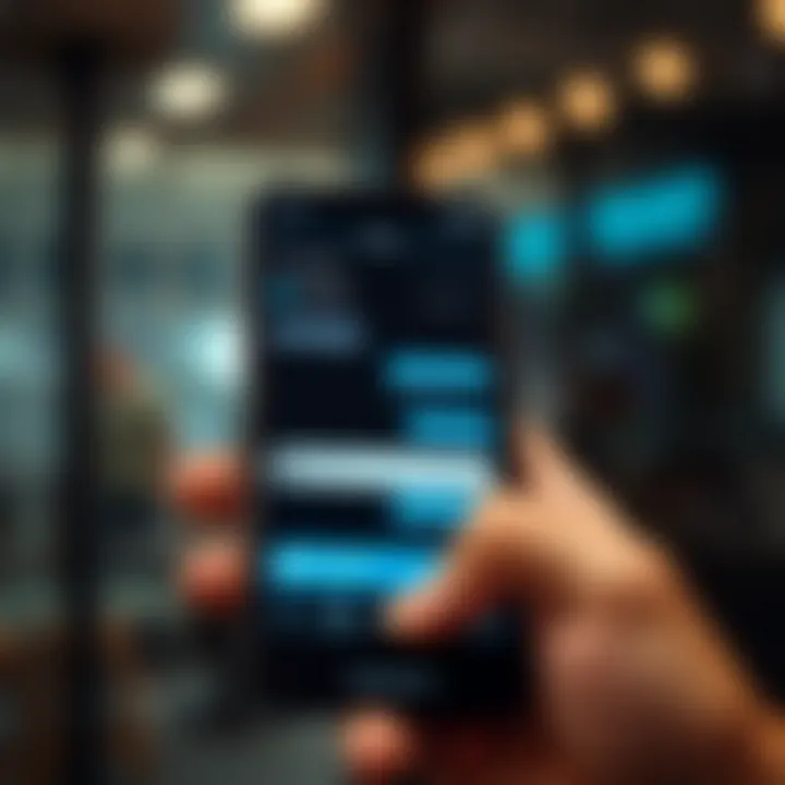 Mobile device displaying a Telegram chat with Forex trading signals highlighted