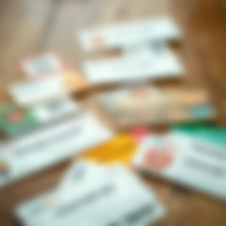 Different Voucher Types Commonly Used in South Africa Various voucher types including discount, gift, and meal vouchers displayed on a wooden surface