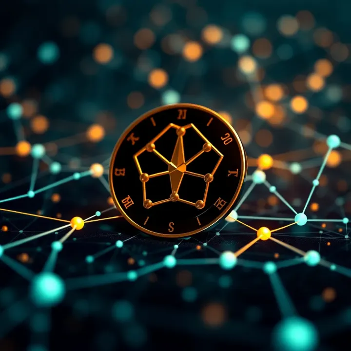 Blockchain Technology and Cardano's Development Approach Conceptual representation of blockchain technology with digital network nodes