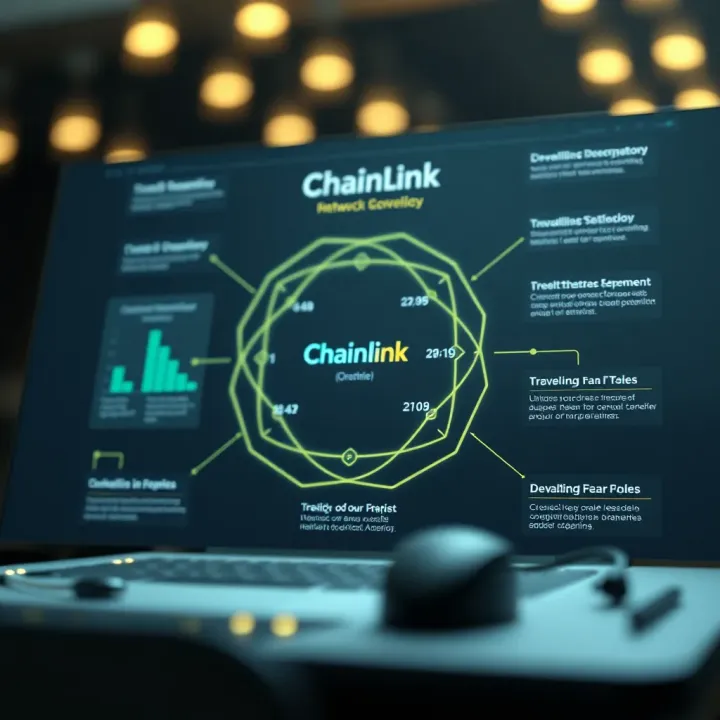 Diagram illustrating Chainlink's decentralized oracle network technology