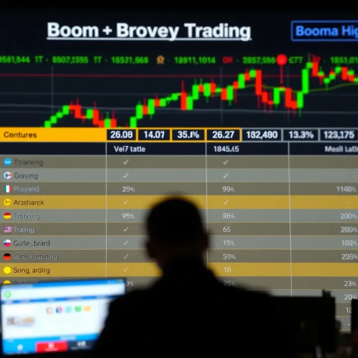 Chart showing comparison of broker features for Boom index trading in South Africa