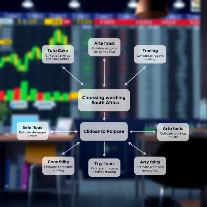 Diagram illustrating key factors for selecting a reliable broker in South Africa for synthetic indices trading
