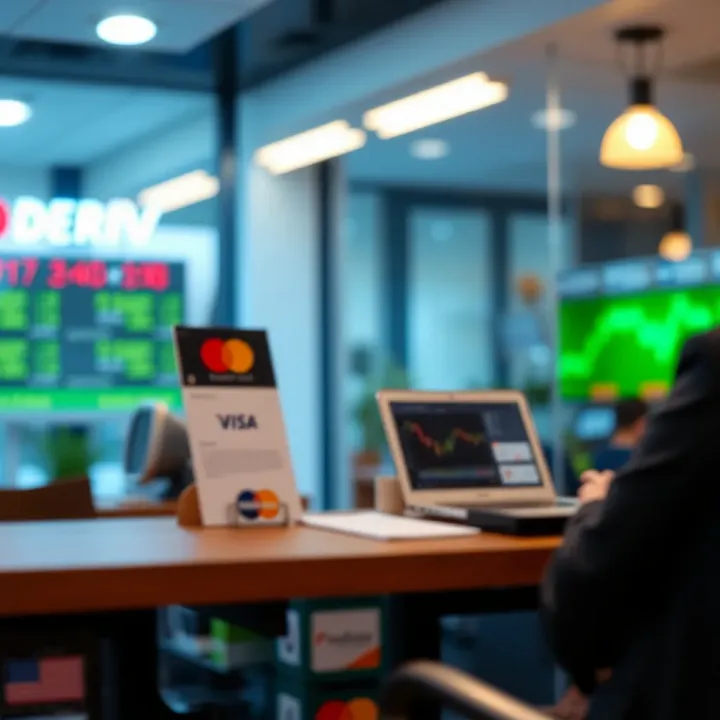 Diagram showing various payment methods available on Deriv platform
