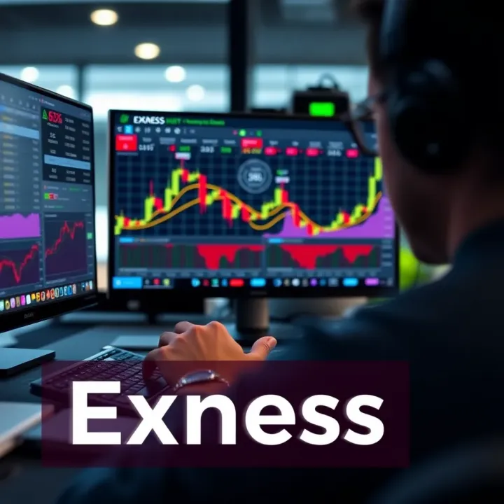 South African trader using a laptop to navigate an online trading platform dashboard