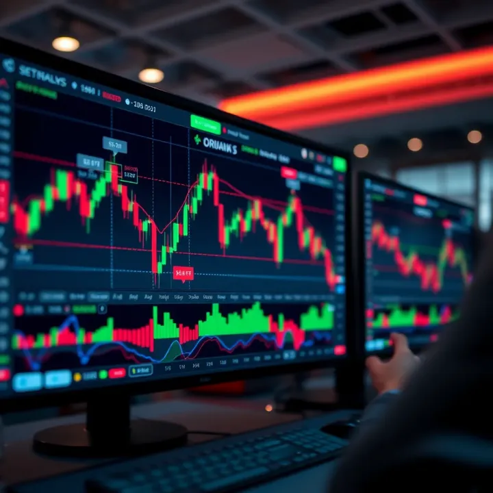 Interface displaying trading charts and options on ExpertOption platform
