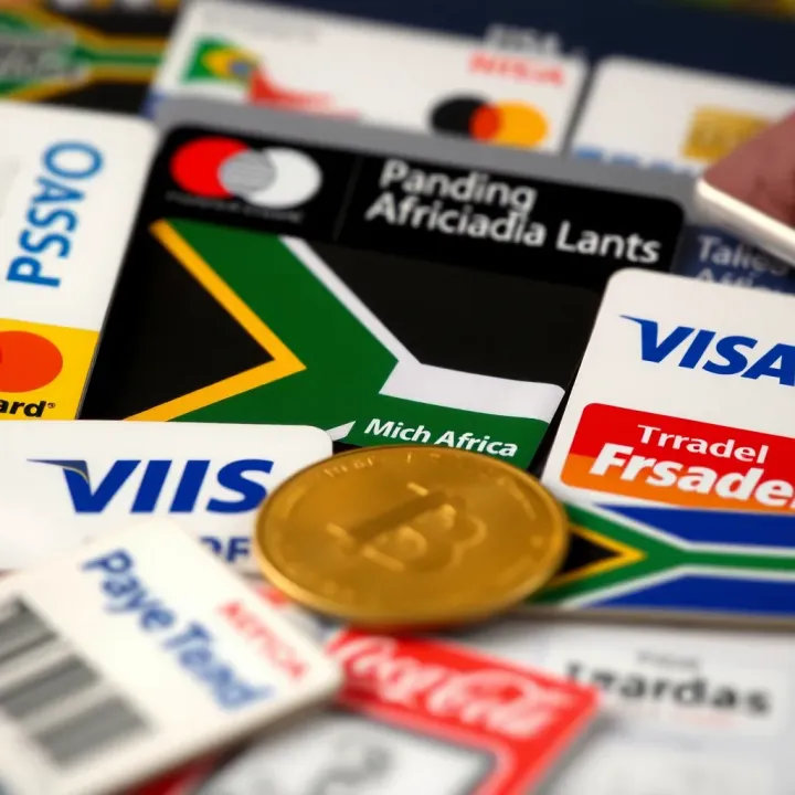 Illustration of various payment methods including local South African options for depositing funds into FBS trading accounts
