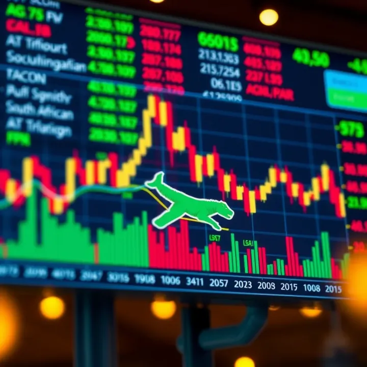Graph showing forex trading trends and challenges faced by South African traders