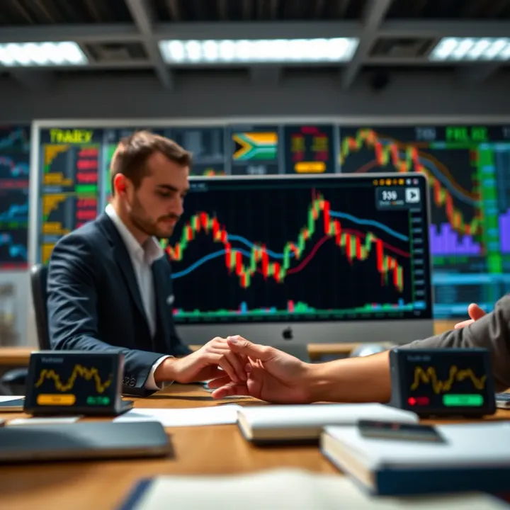 Risk Management and Success Tips for Funded Forex Traders Visual representation of risk management and success strategies in funded forex trading