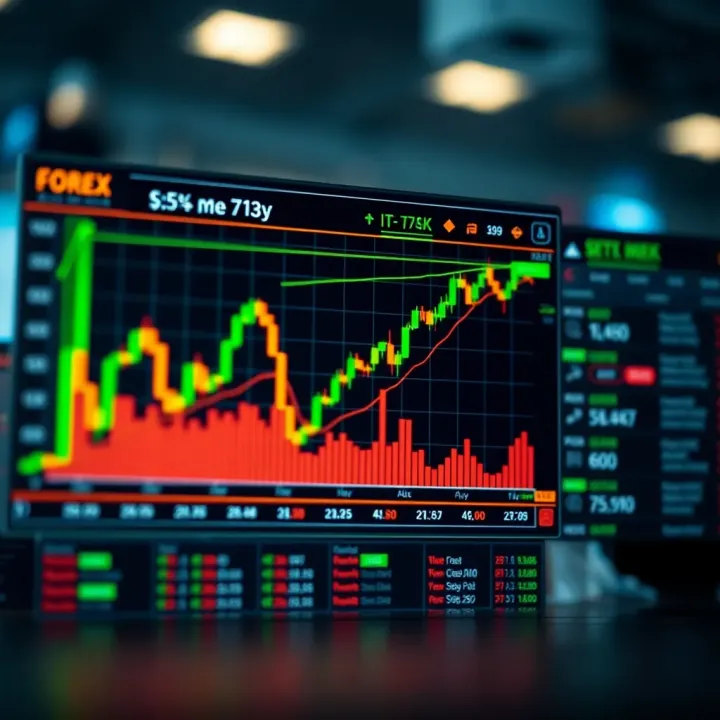 Chart depicting risk management strategies for forex margin trading with emphasis on South African market conditions