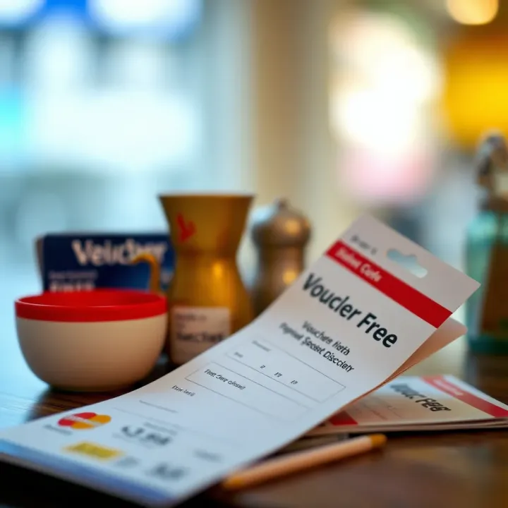 Illustration of various types of vouchers and discount cards available in South Africa
