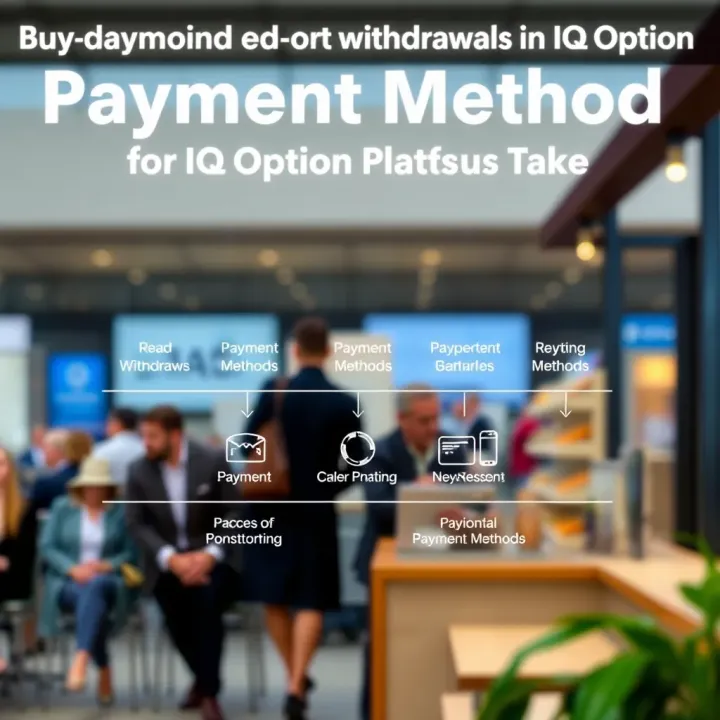 Diagram showing various payment methods available for withdrawals on IQ Option platform