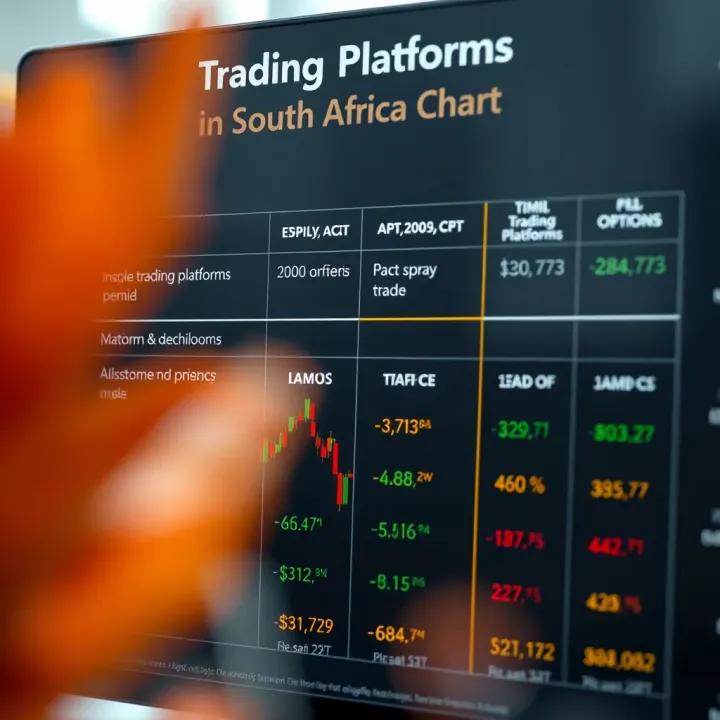 Comparison of Trading Platforms in South Africa Comparison chart showing different trading platforms available to South African users