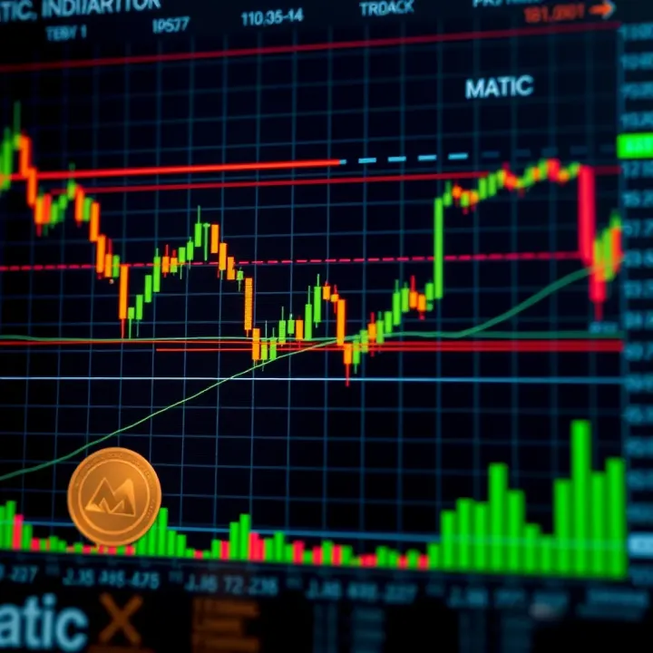 Technical analysis chart illustrating key indicators and support levels for Matic cryptocurrency