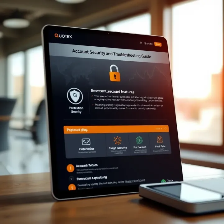 Visual guide highlighting account protection features and troubleshooting tips
