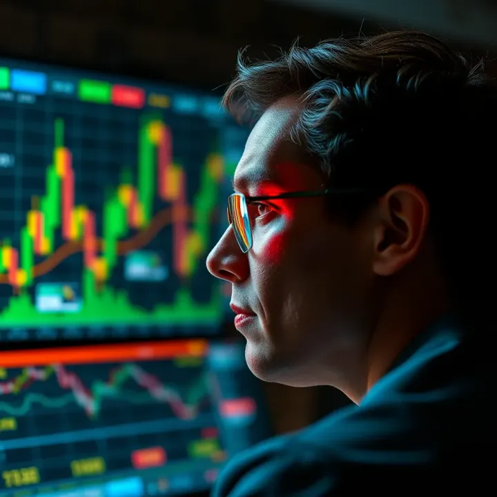 Effective Risk Control and Mindset for Trading Success Visualization of risk management techniques and psychological focus for successful trading