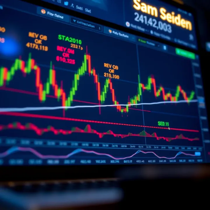 Key Trading Strategies of Sam Seiden Chart displaying key trading strategies used by Sam Seiden with trend lines and market patterns
